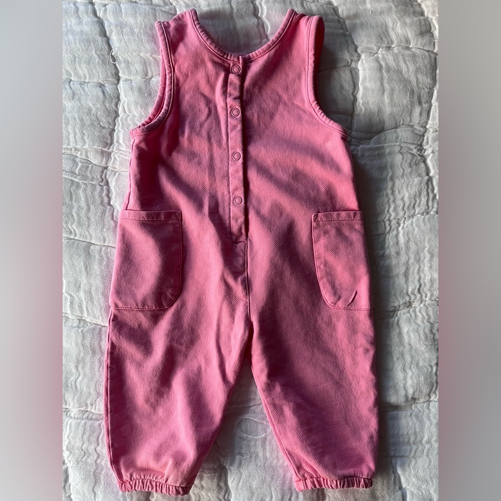 Zara Kids Pink Overalls, 6-9 Months 🎀 Worn Once